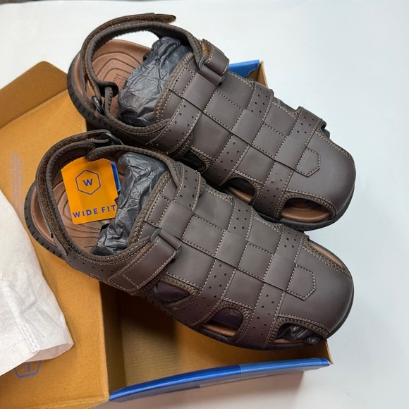 Nunn Bush Men\'s Laguna Closed Toe Fisherman Sandal- Wide Width- Size 10W main image 4